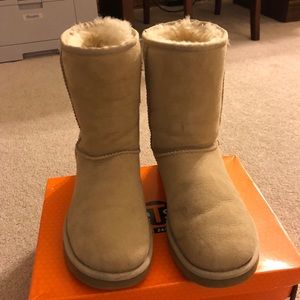 Cream colored Ugg boots